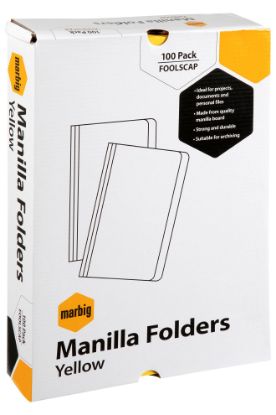Picture of MBG MANILLA FOLDR FC BX100 YLW