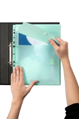 Picture of MBG BINDER WALLET A4 TOP OPEN PASTEL GRE