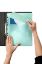 Picture of MBG BINDER WALLET A4 TOP OPEN PASTEL GRE