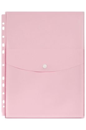 Picture of MBG BINDER WALLET A4 TOP OPEN PASTEL PIN