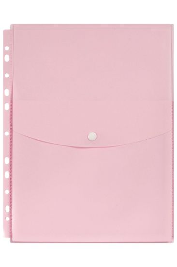 Picture of MBG BINDER WALLET A4 TOP OPEN PASTEL PIN