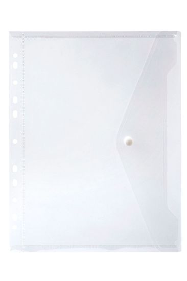 Picture of MBG BINDER POCKET BUTTON CLOSURE CLEAR