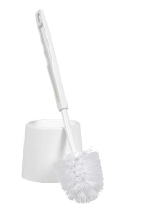 Picture of CLEANLINK TOILET BRUSH AND POT WHITE