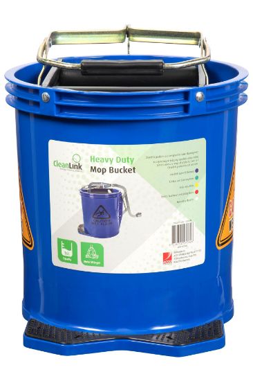 Picture of CLNLNK HVY DTY MOP BKT MTL WRNGR 16L BLU