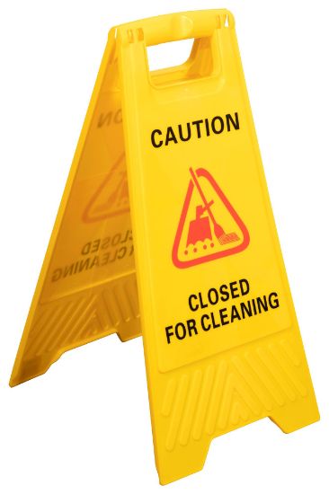 Picture of CLNLNK SFTY SIGN CLSD FOR CLNING YLW