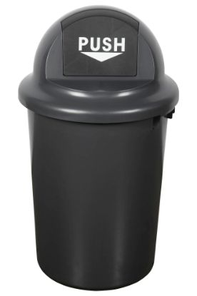 Picture of CLNLNK RBSH BIN CRCLR BLLT LID 60L GRY
