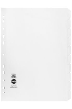 Picture of MBG DIVIDERS WHITE MNLLA A4 10TAB