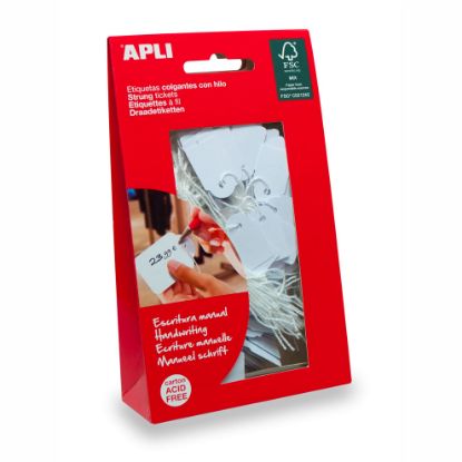 Picture of APLI 07011 STRUNG TKT 22X35MM WTE BAG100