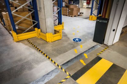 Picture of DUR MARKING SHAPE FOOT YLW PACK 10