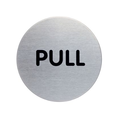 Picture of DUR PICTOGRAM PULL 65MM SLV PK1