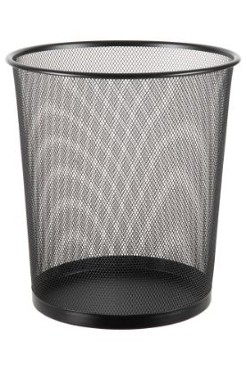 Picture of ESSELTE METAL MESH WASTE BIN 10L BLACK