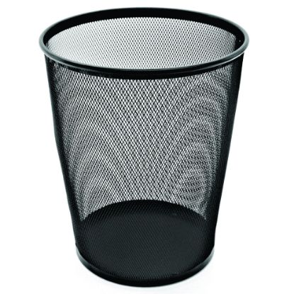 Picture of ESSELTE METAL MESH WASTE BIN 19L BLACK