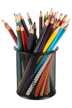 Picture of ESSELTE METAL MESH PENCIL CUP BLACK