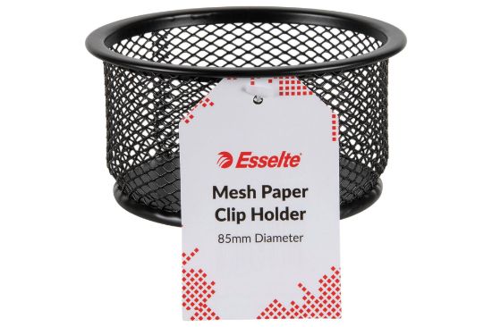 Picture of ESSELTE METAL MESH PAPER CLIP HOLD BLK