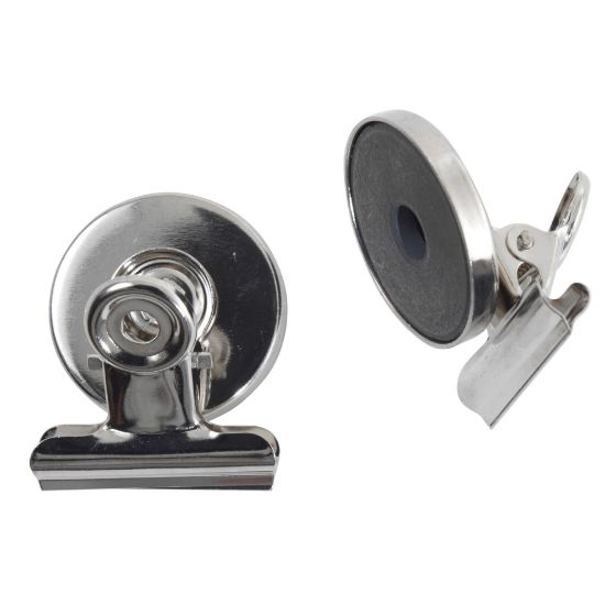 Picture of ESSELTE MAGNETIC CLIP CHROME 32MM PK2