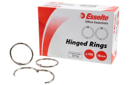 Picture of ESSELTE HINGED RINGS NO.4 38MM BX100