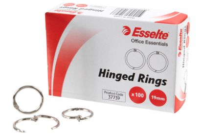 Picture of ESSELTE HINGED RINGS NO.7 19MM BX100