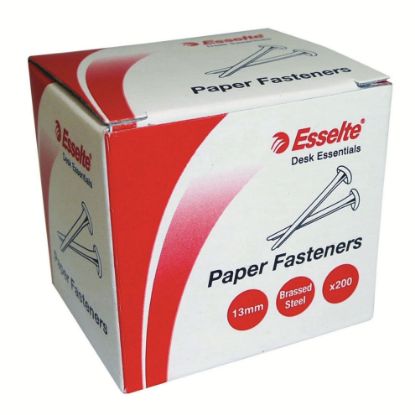Picture of ESSELTE PAPER FASTNR BR STEEL 13MM BX200