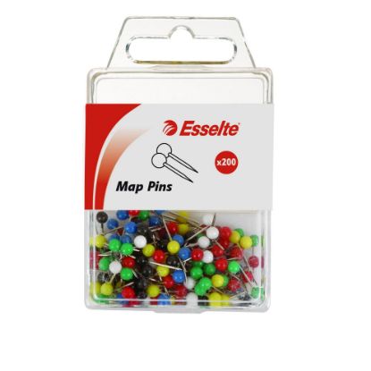 Picture of ESSELTE MAP PINS ASSORTED PK200