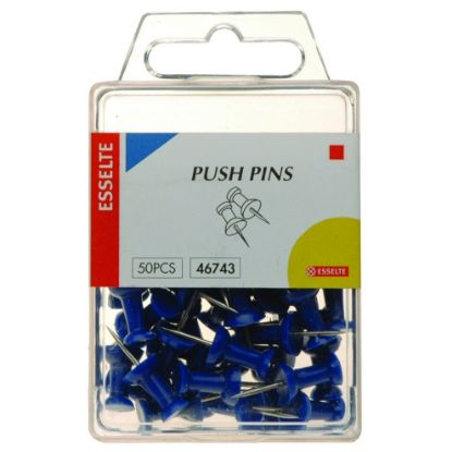 Picture of ESSELTE PUSH PINS BLUE PK50