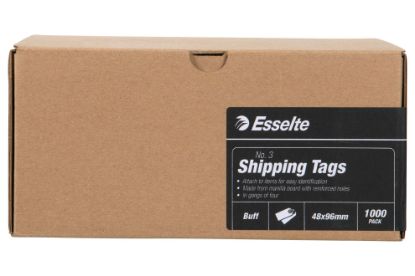 Picture of ESSELTE SHIPPING TAGS NO.3 48X96MM BUFF