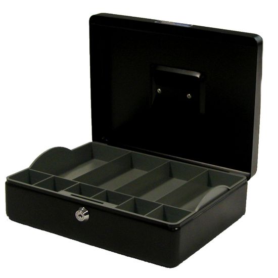 Picture of ESSELTE CLASSIC CASH BOX NO12 BLACK