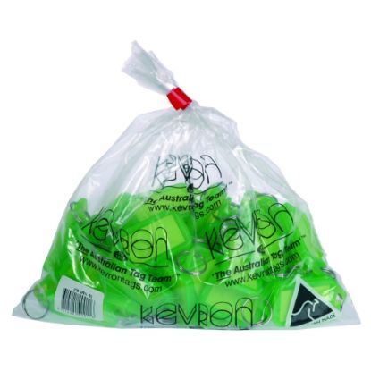 Picture of KEVRON ID5 KEYTAGS GREEN BAG50