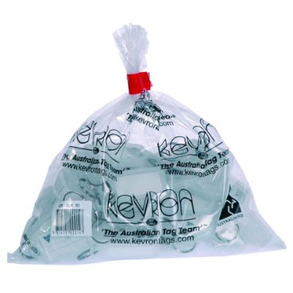 Picture of KEVRON ID5 KEYTAGS CLEAR BAG50