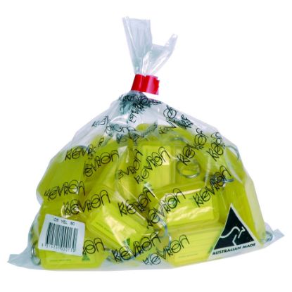 Picture of KEVRON ID5 KEYTAGS YELLOW BAG50