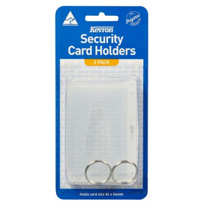 Picture of KEVRON ID18 ID CARD HOLD RING CLR PK2