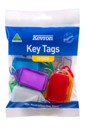 Picture of KEVRON ID5PP10BW KEYTAGS ASST PK10