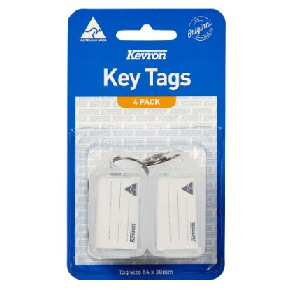 Picture of KEVRON ID5 KEYTAGS CLEAR PK4