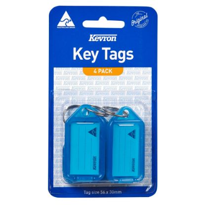 Picture of KEVRON ID5 KEYTAGS BLUE PK4