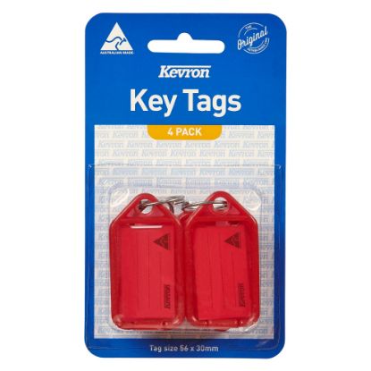 Picture of KEVRON ID5 KEYTAGS RED PK4