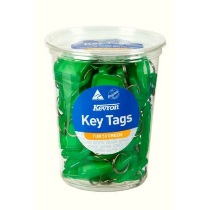 Picture of KEVRON ID5 KEYTAGS GREEN DISP TUB 50