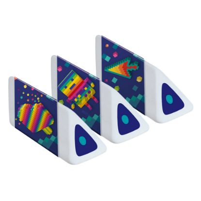 Picture of MAPED 119522 PIXEL PARTY ERASERS PK3