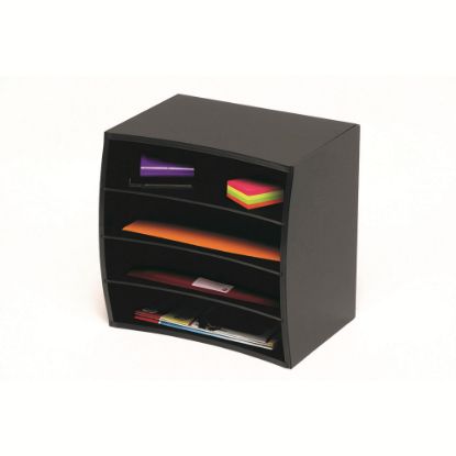 Picture of MBG WOOD DESKTOP STOR-A-FILE 4 TIER BLK