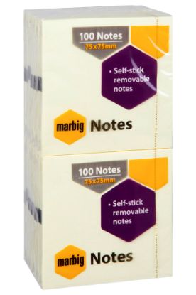 Picture of NOTES YELLOW 75X75MM YLW PK 12