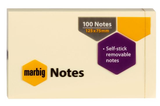 Picture of NOTES YELLOW 75X125MM YLW PK 12