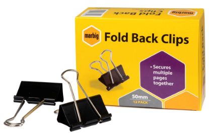 Picture of MBG FOLD BACK CLIPS 50MM BOX 12