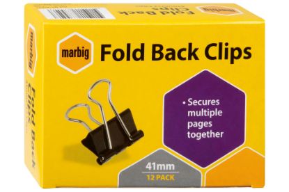 Picture of MBG FOLD BACK CLIPS 41MM BOX 12