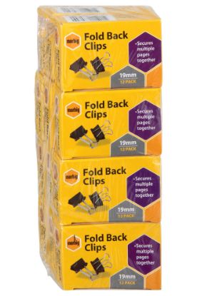 Picture of MBG FOLD BACK CLIPS 19MM BX 12