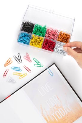 Picture of MBG PAPER CLIPS ASSTD COLOURS BX 800