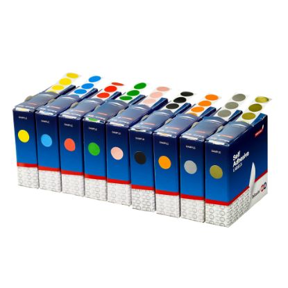 Picture of QUIKSTIK LBL DISP CIRCLE REPO 14MM BLU