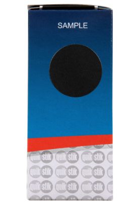 Picture of QUIKSTIK LBL DISP CIRCLE REPO 24MM BLK