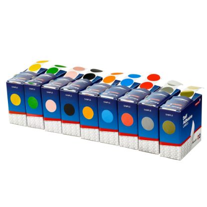 Picture of QUIKSTIK LABEL DISP CIRCLE REPO 24MM RED