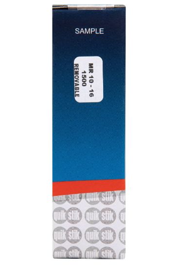 Picture of QUIKSTIK LBL DISP RECT REPO 10X16MM WH
