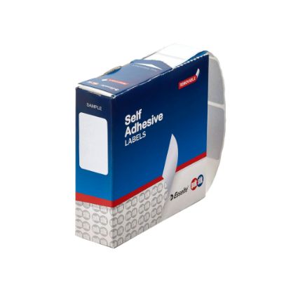 Picture of QUIKSTIK LBL DISP RECT REPO 16X24MM WH