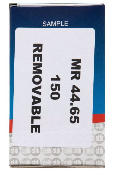 Picture of QUIKSTIK LBL DISP RECT REPO 44X65MM WH