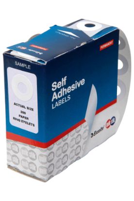 Picture of QUIKSTIK LBL DISP EYELETS PAPER PERM WH